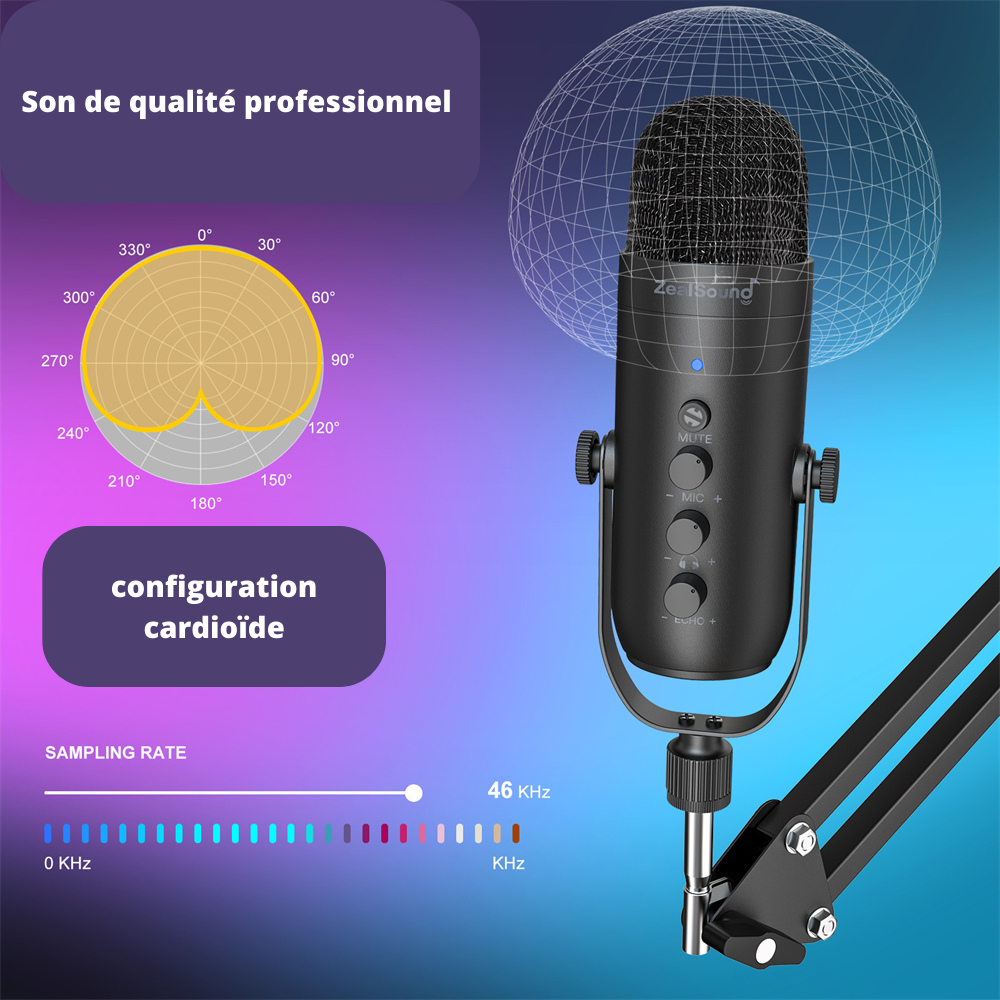 Vue De Dessus Du Microphone Asmr Avec Des Objets Pour Le Son
